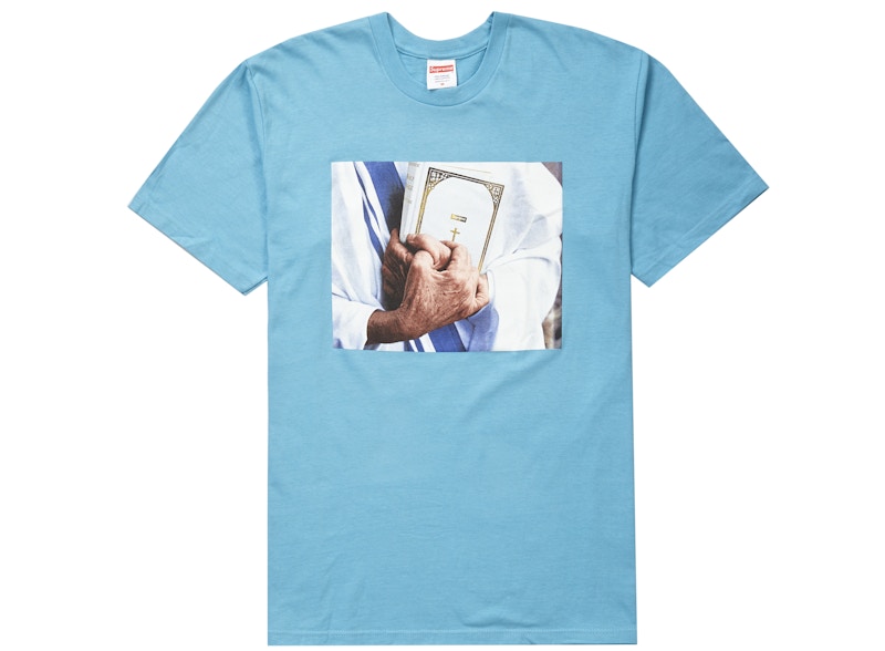 Supreme Bible Tee Slate Light Sage