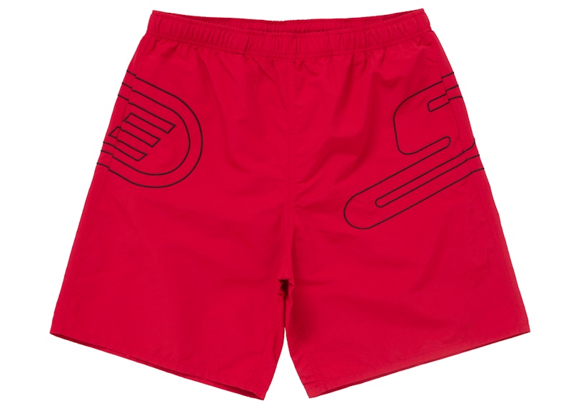 Supreme Big Logo Nylon Short Rood
