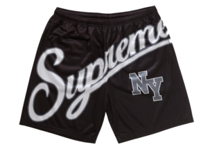 Supreme Big Script Mesh Short Zwart