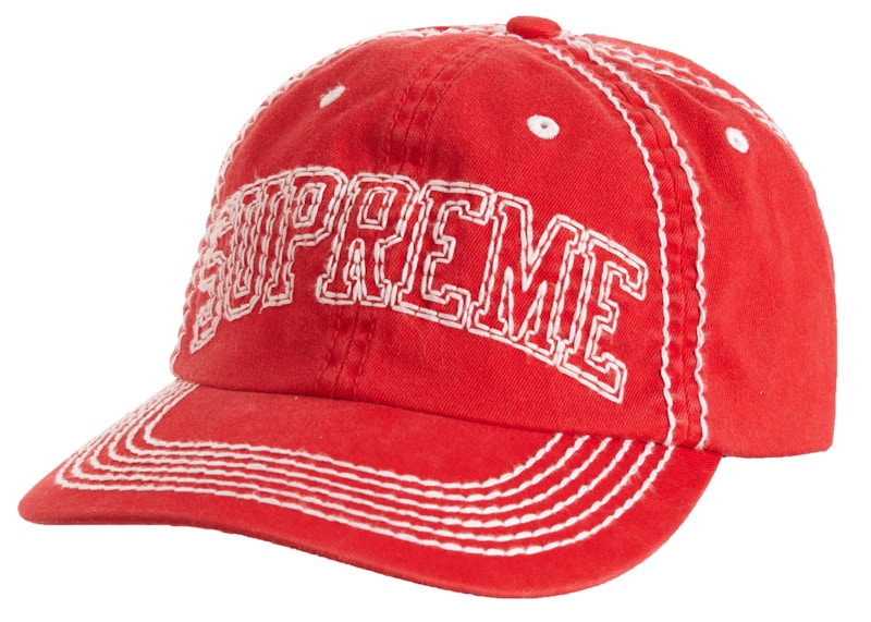Supreme Big Stitch 6-Panel Rood
