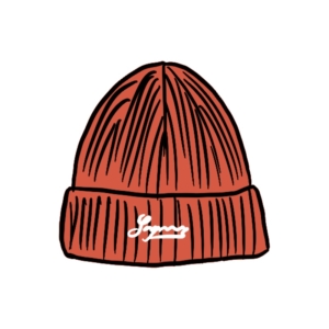 Supreme Bleached Rib Beanie Burnt Oranje