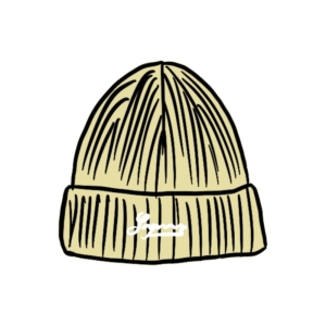 Supreme Bleached Rib Beanie Geel