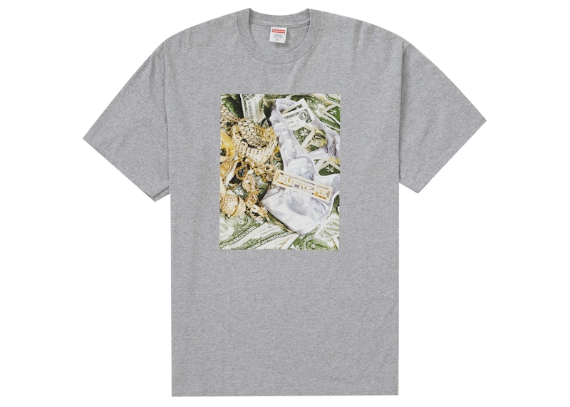 Supreme Bling Tee Heather Grijs