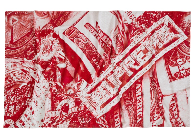 Supreme Bling Towel Rood