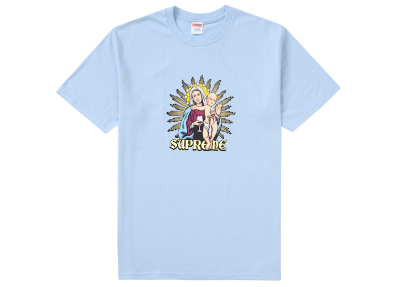 Supreme Blood Tee Powder Blauw