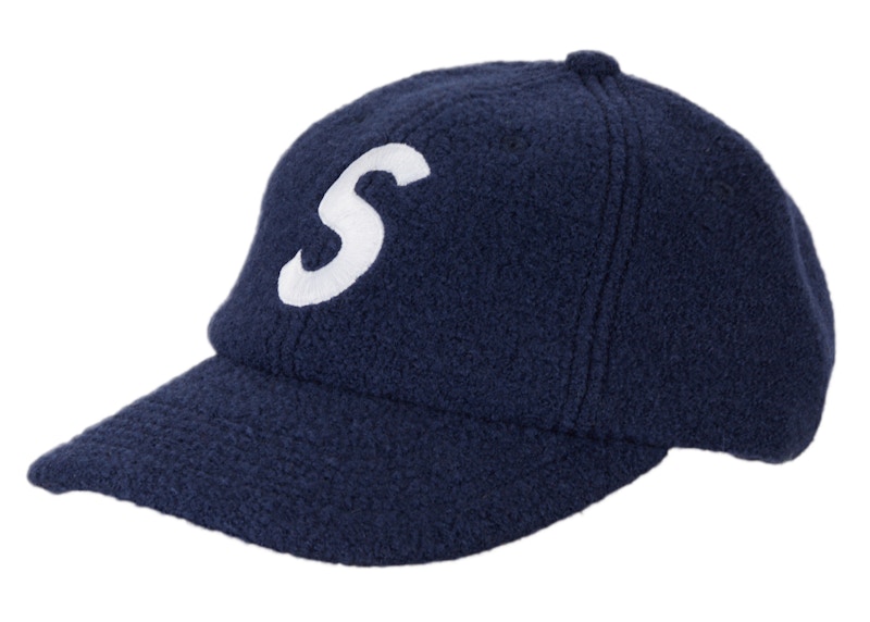 Supreme Boiled Wool S Logo 6-Panel Blauw