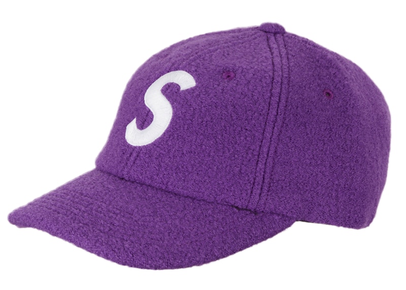 Supreme Boiled Wool S Logo 6-Panel Paars