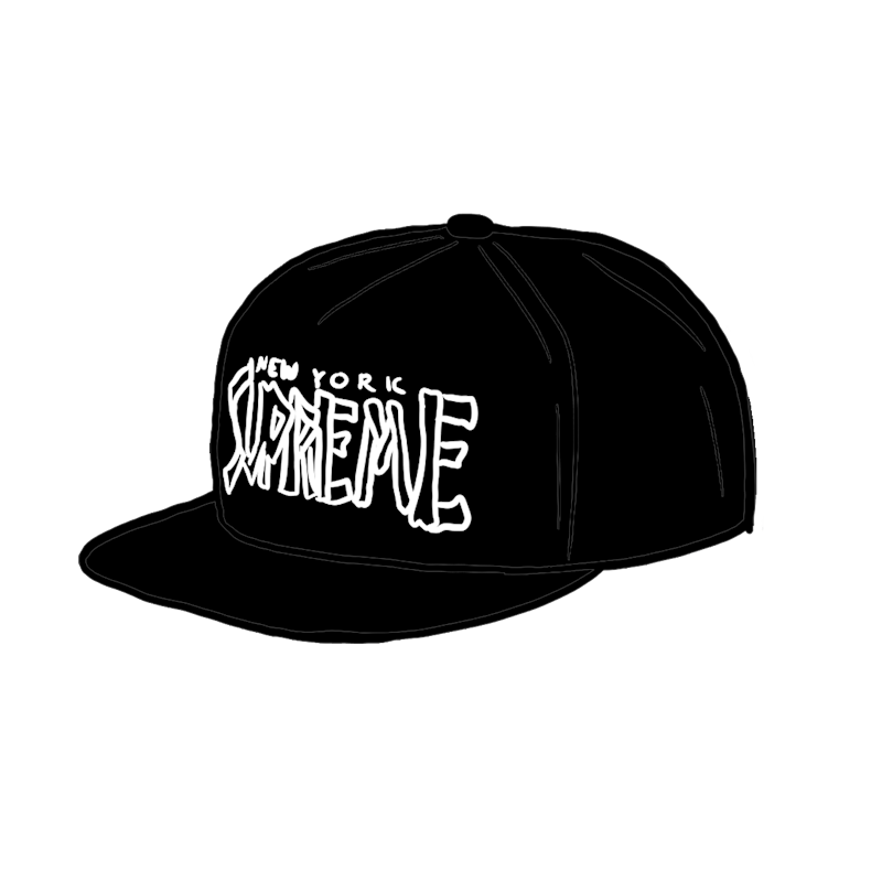 Supreme Bones Logo 5-Panel Zwart