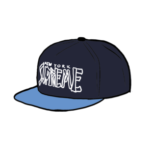 Supreme Bones Logo 5-Panel Blauw