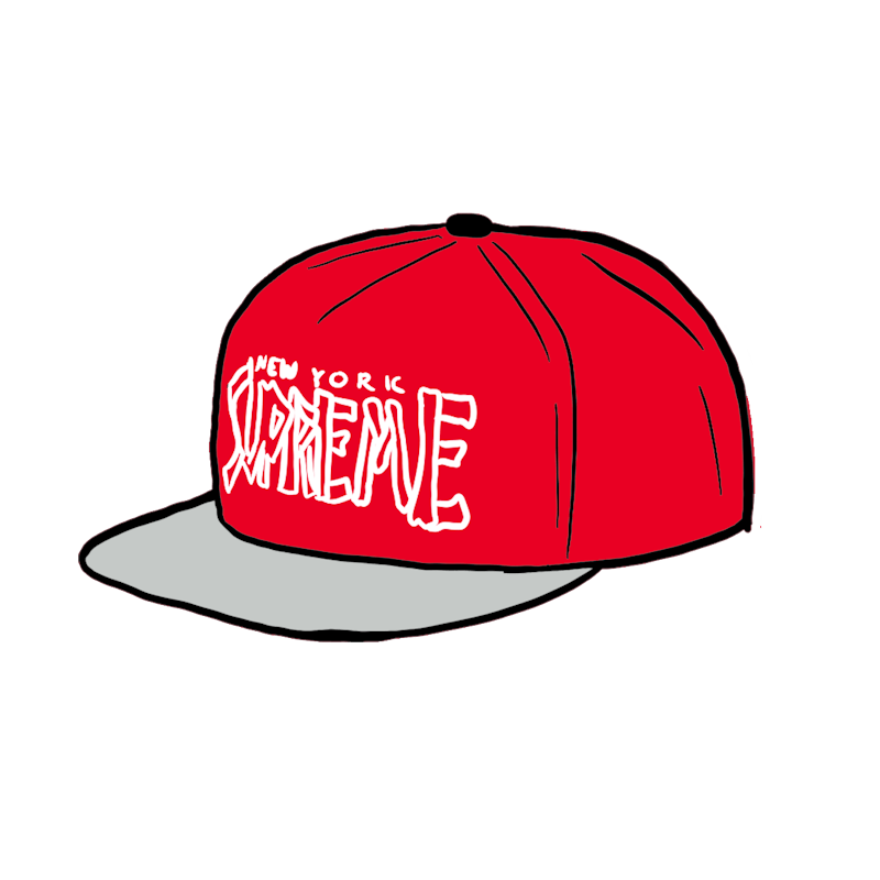 Supreme Bones Logo 5-Panel Rood