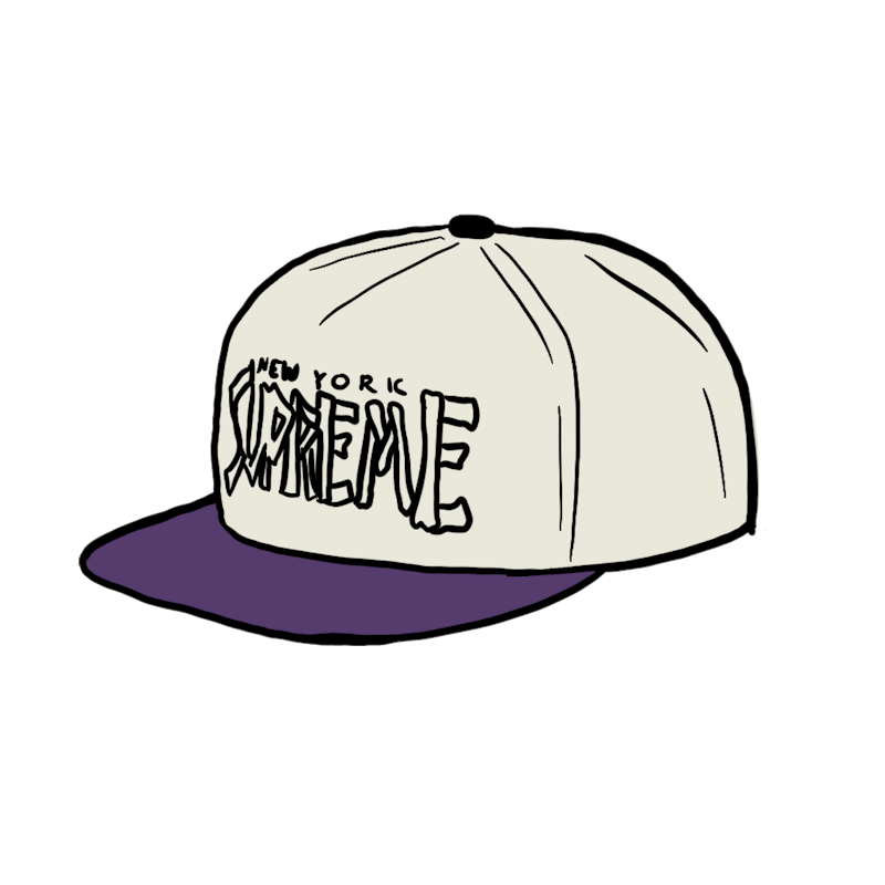 Supreme Bones Logo 5-Panel Wit