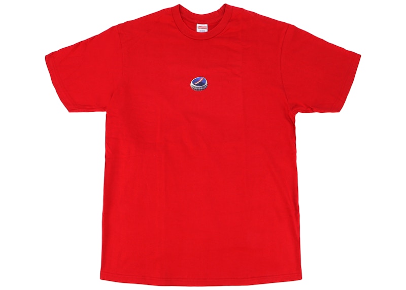 Supreme Bottle Cap Tee Rood