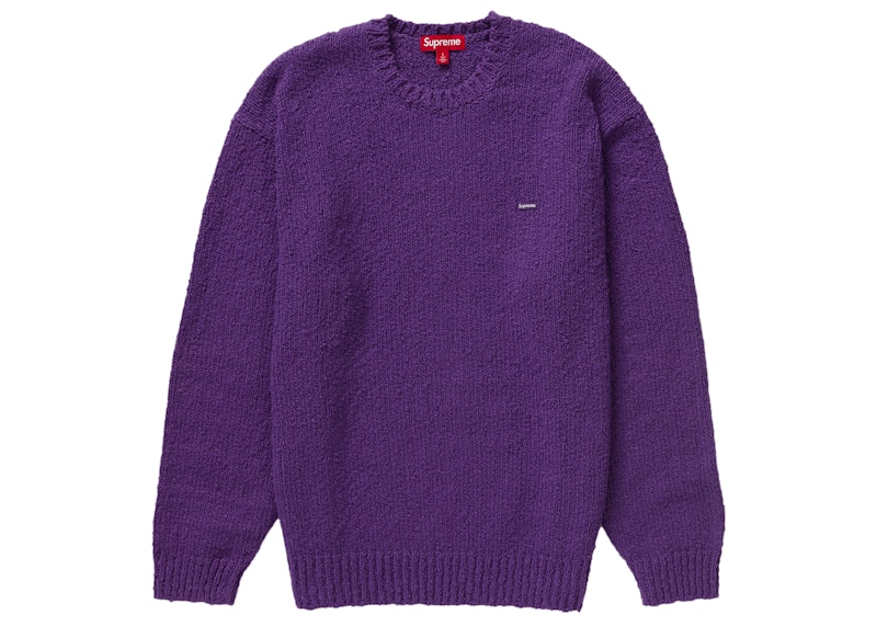 Supreme Bouclé Small Box Sweater Paars
