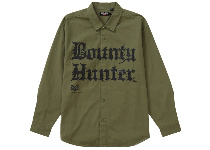 Supreme Bounty Hunter Ripstop Shirt Olijf