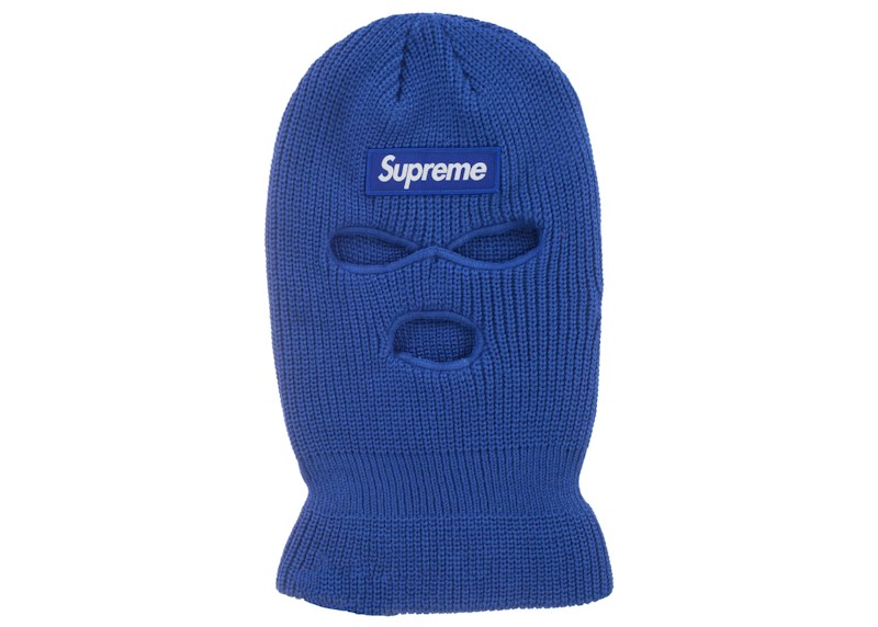 Supreme Box Logo Balaclava Blauw