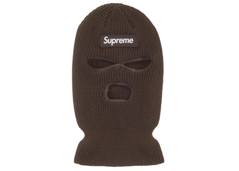 Supreme Box Logo Balaclava Dark Olijf