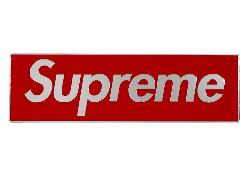 Supreme Box Logo Car Emblem Rood