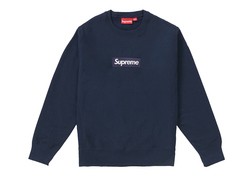 Supreme Box Logo Crewneck Blauw