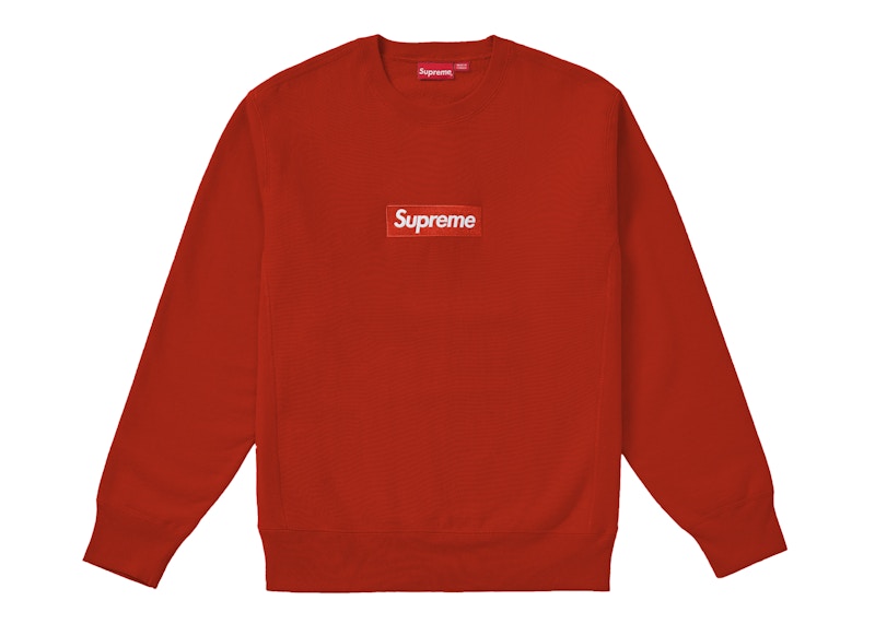 Supreme Box Logo Crewneck Rust