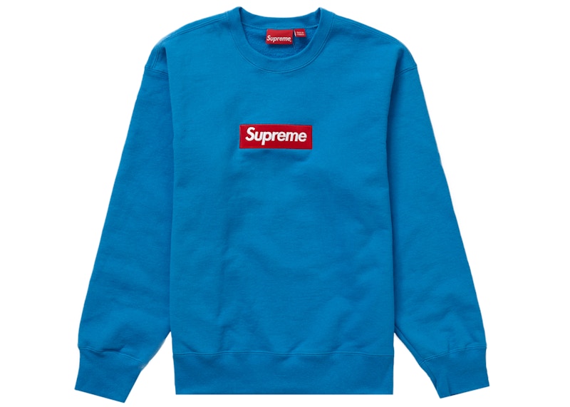 Supreme Box Logo Crewneck Blauw