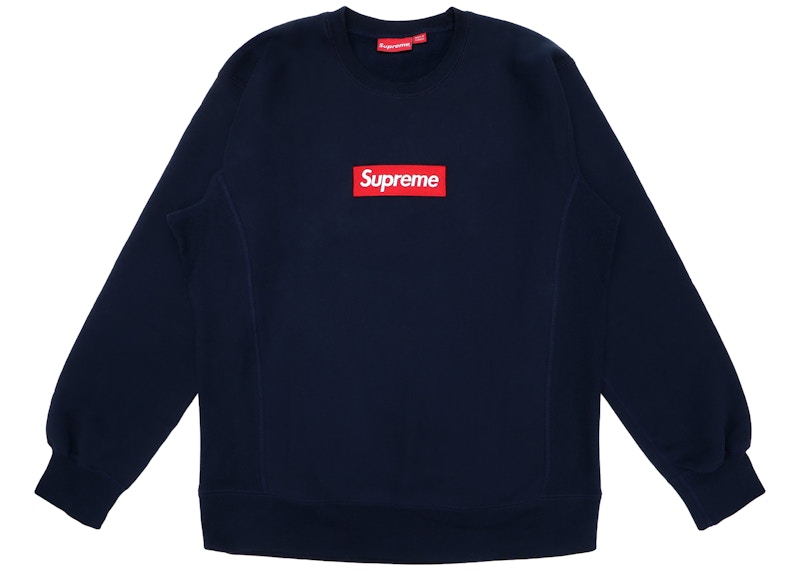 Supreme Box Logo Crewneck Blauw