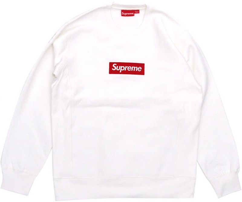Supreme Box Logo Crewneck Wit