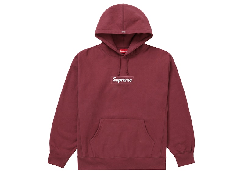 Supreme Box Logo Hooded Sweatshirt Plum