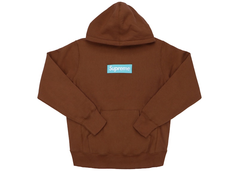 Supreme Box Logo Hooded Sweatshirt Rust