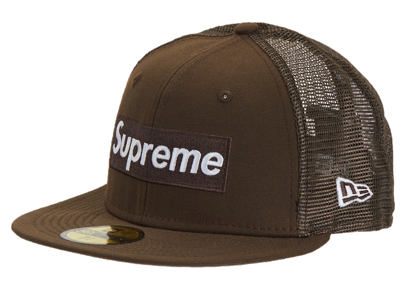 Supreme Box Logo Mesh Back New Era Bruin