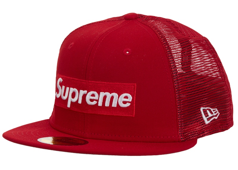 Supreme Box Logo Mesh Back New Era Cap SS24 Rood