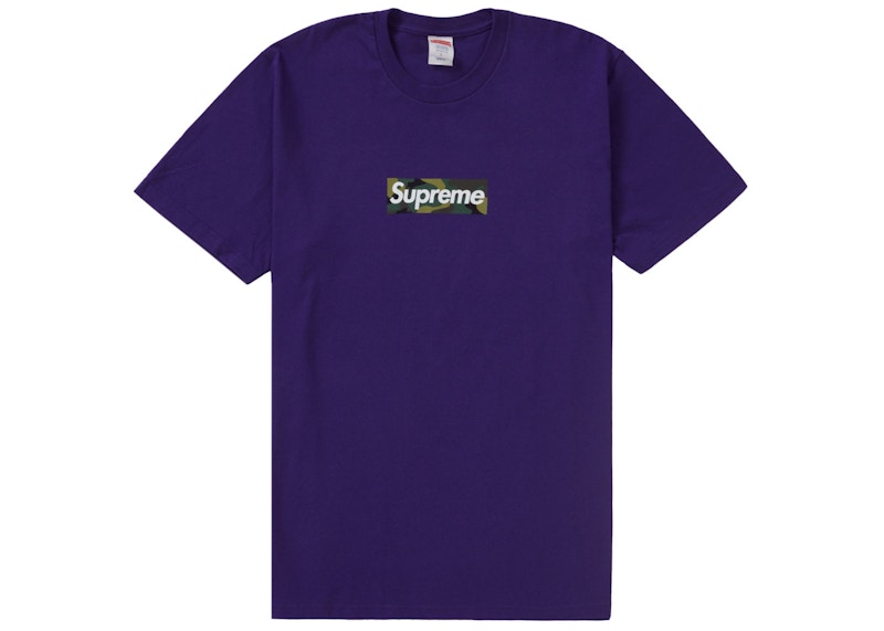 Supreme Box Logo Tee Paars