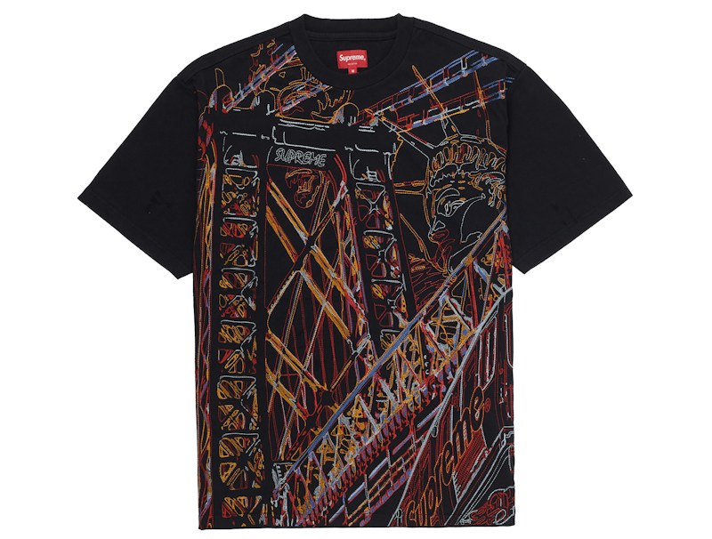 Supreme Bridge Embroidered S/S Tee Zwart