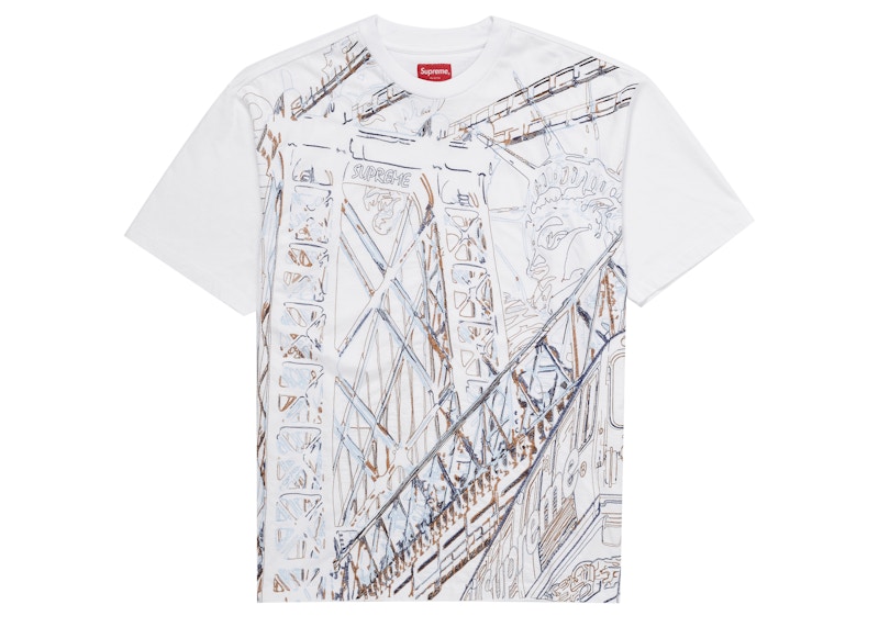 Supreme Bridge Embroidered Tee Wit