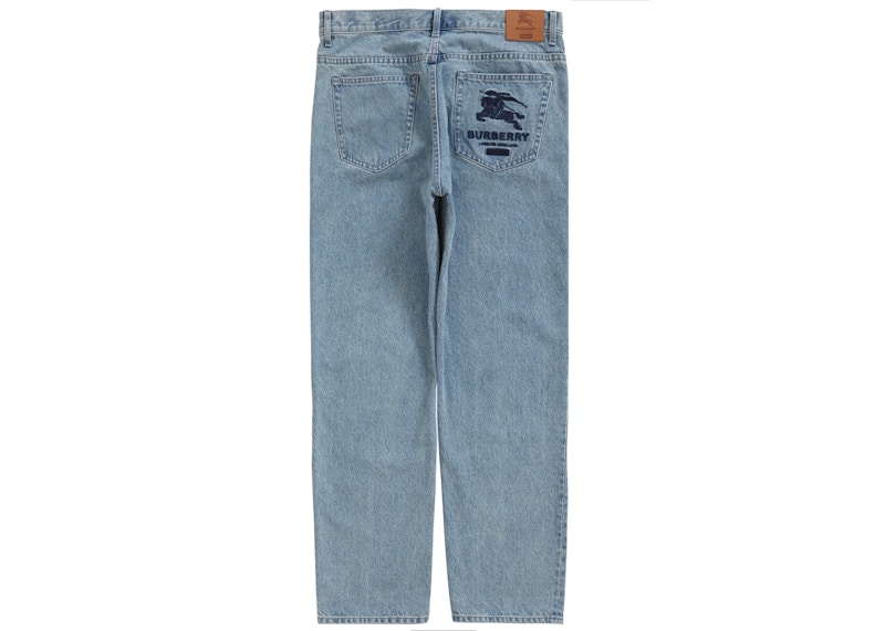 Supreme Burberry Regular Jean Washed Blauw