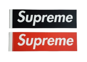 Supreme Carbon Fiber Box Logo Sticker Set