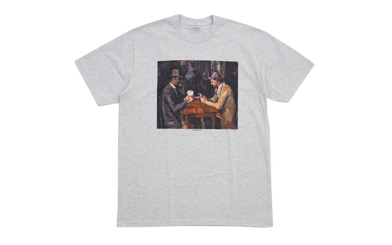 Supreme Cards Tee Ash Grijs