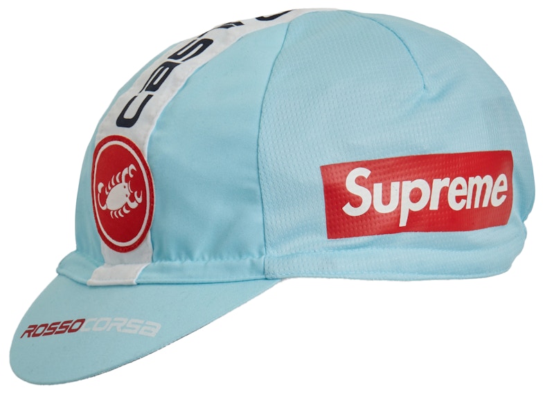 Supreme Castelli Cycling Cap Light Blauw