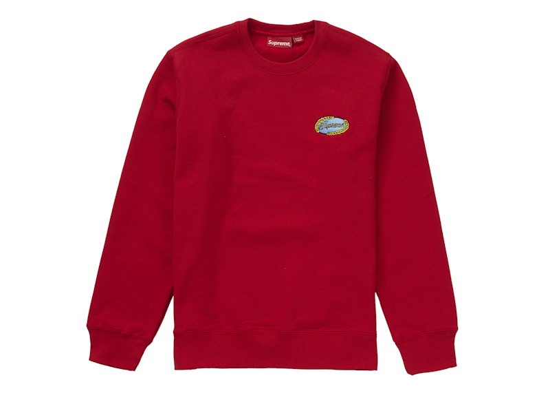Supreme Chain Logo Crewneck Rood