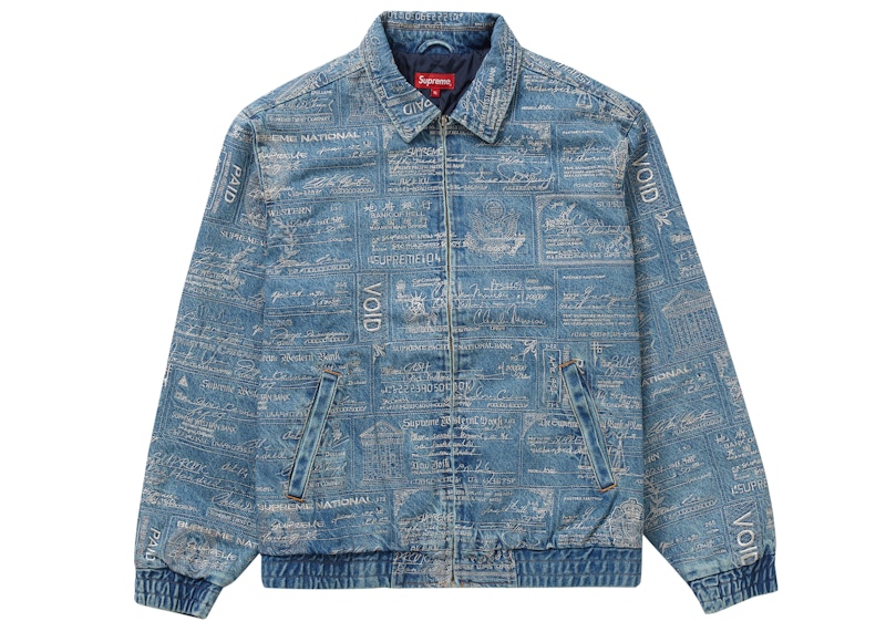 Supreme Checks Embroidered Jacket Blauw