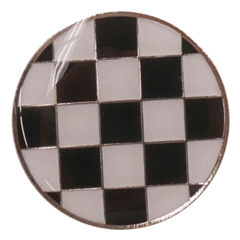 Supreme Chekcerboard Pin Zilver