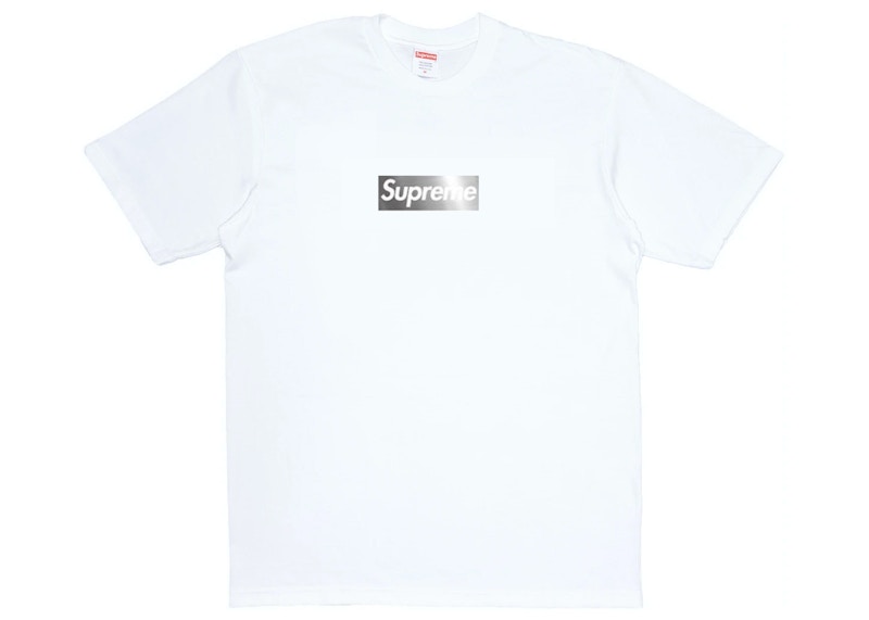Supreme Chicago Box Logo Tee Wit