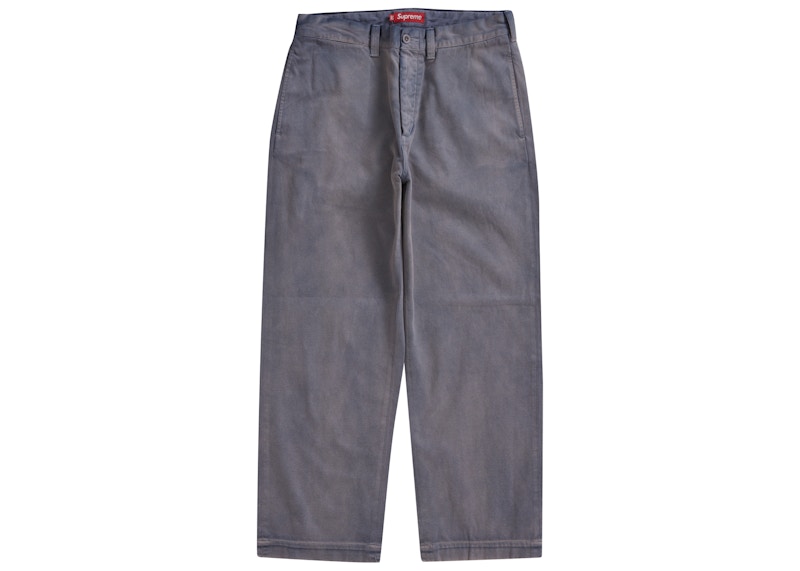 Supreme Chino Pant Washed Marineblauw