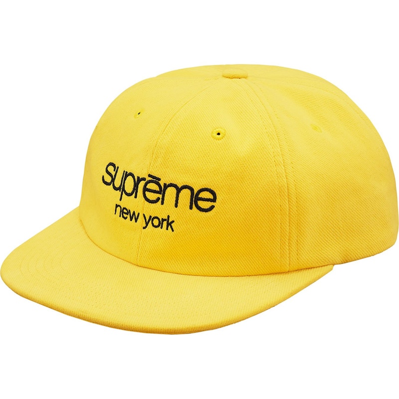 Supreme Classic Logo 6-Panel Geel