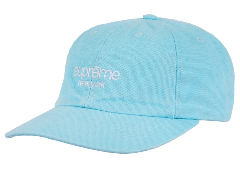 Supreme Classic Logo 6-Panel Light Blauw