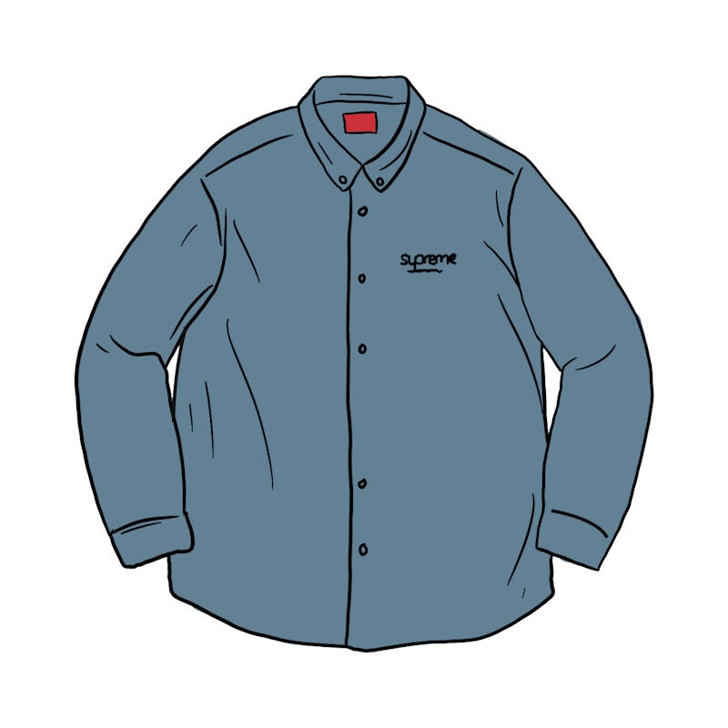 Supreme Classic Logo Shirt Light Blauw