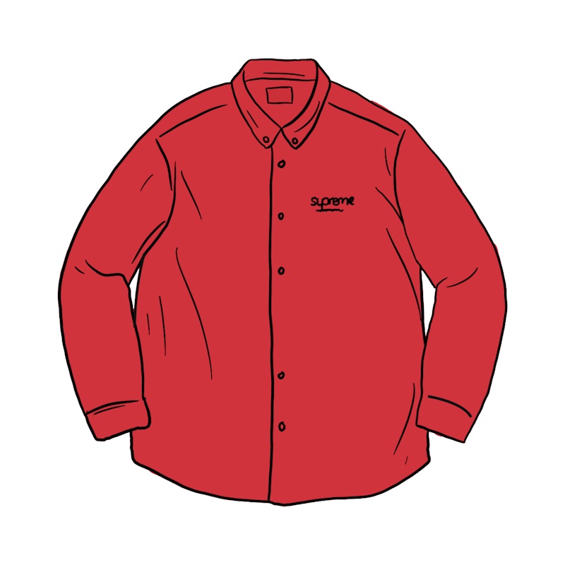 Supreme Classic Logo Shirt Rood