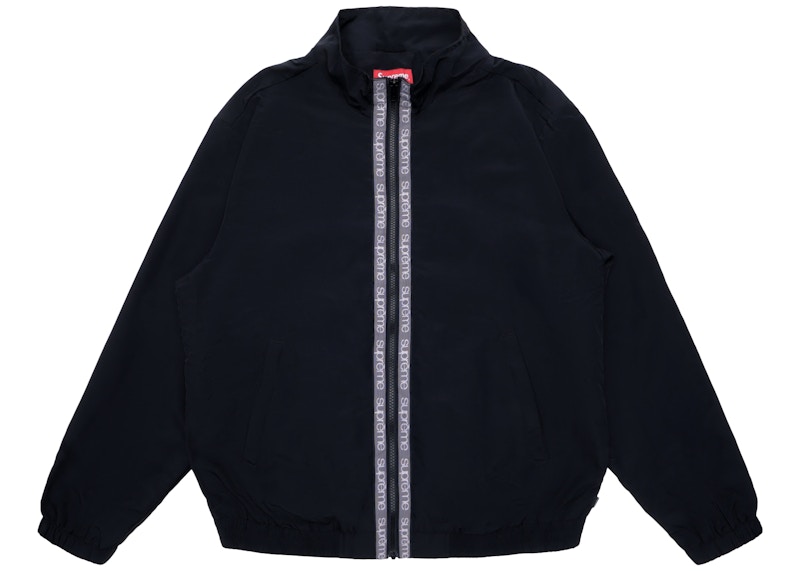 Supreme Classic Logo Taping Track Jacket Zwart