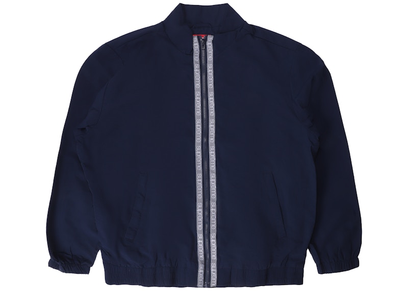 Supreme Classic Logo Taping Track Jacket Blauw