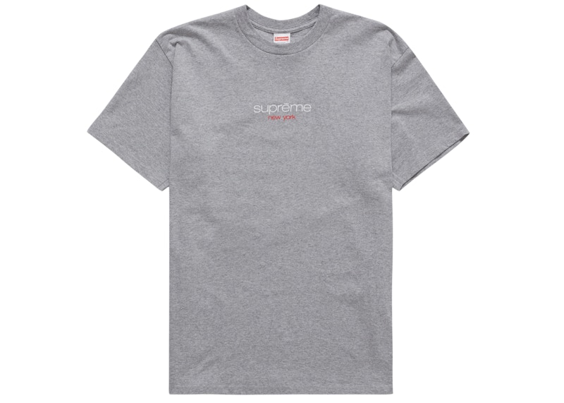Supreme Classic Logo Tee Heather Grijs