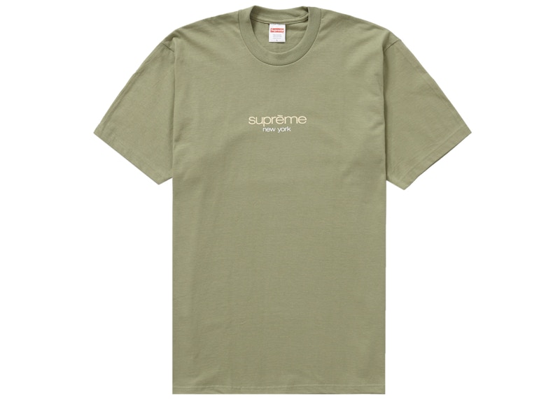 Supreme Classic Logo Tee Light Olijf